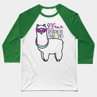 Llama ready for Mardi Baseball T-Shirt